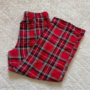 J. Crew Red Plaid Pajama Pants Unisex Size M